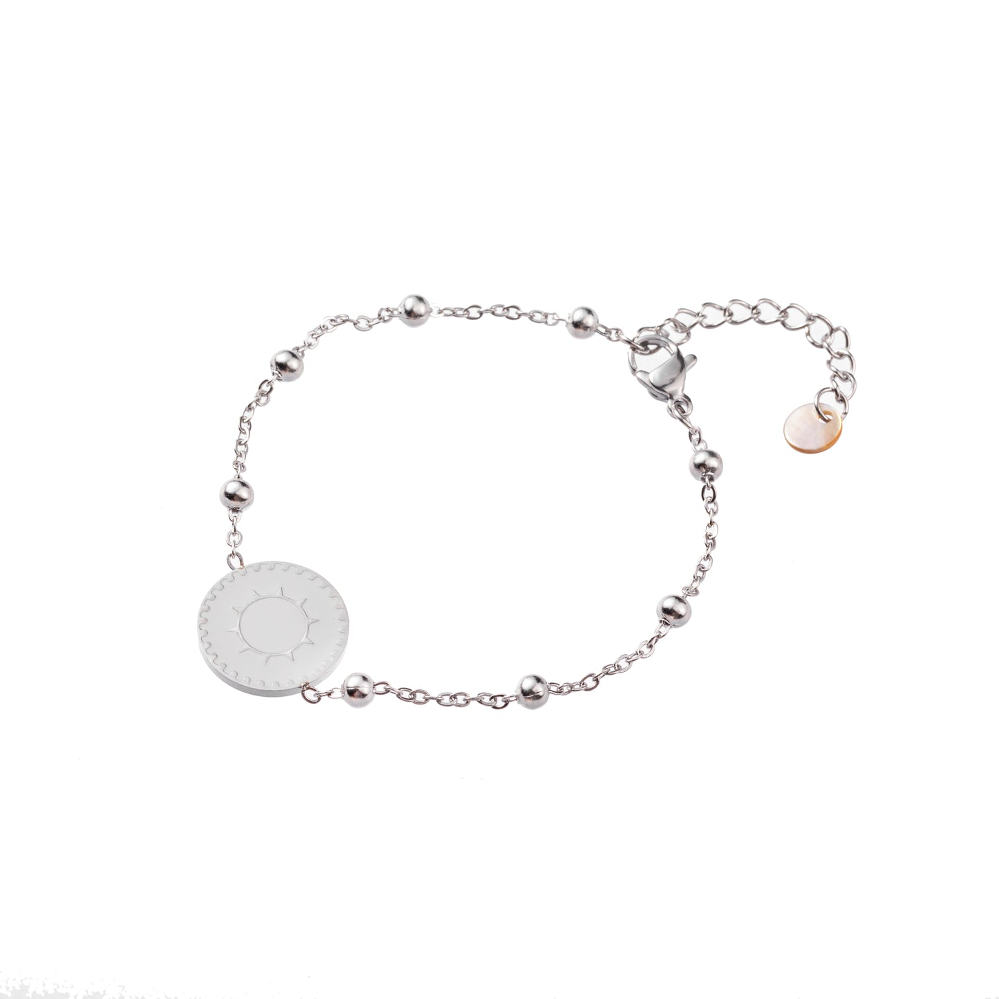 Brăţară - White Sun (inox argintiu)
