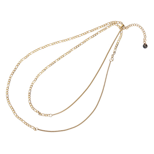 Colier dublu figaro din aur